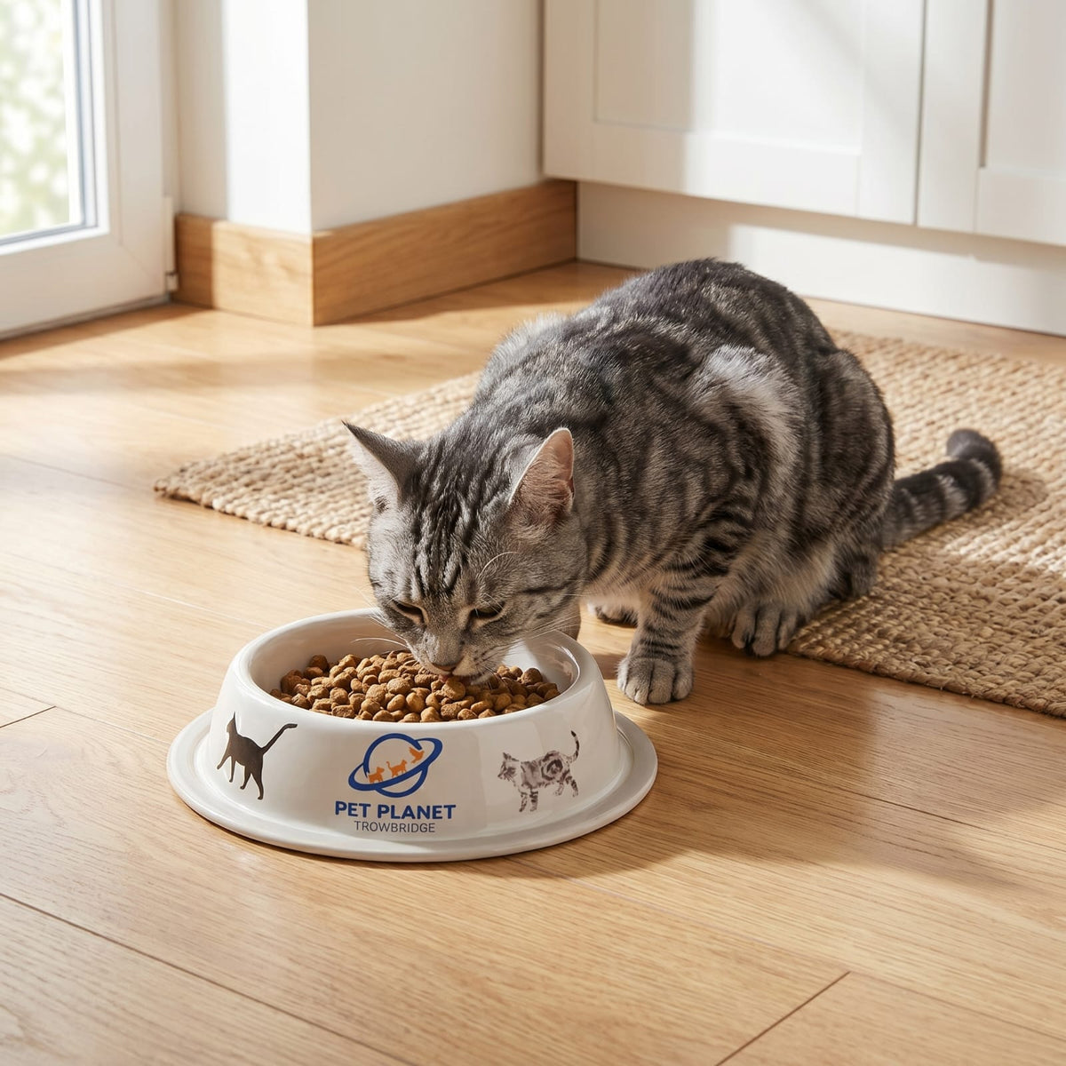 Pet Planet Trowbridge Galvanised Steel Cat Bowl