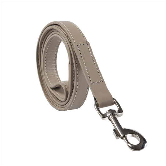 Baker & Bray Sustainable Designer Leather Dog Lead | Ash