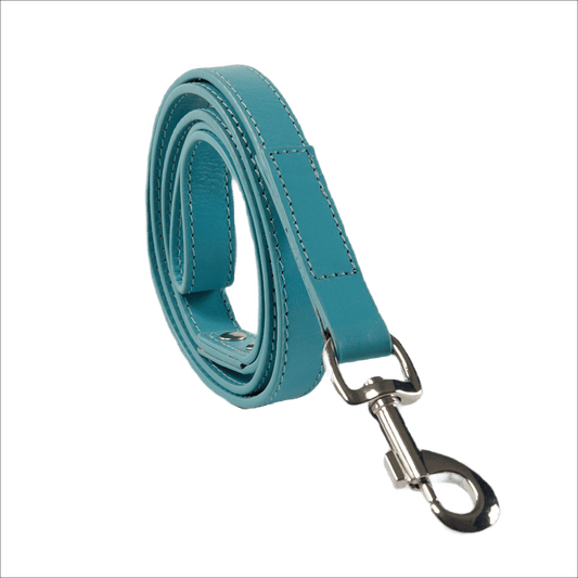 Baker & Bray Sustainable Designer Leather Dog Lead | Lagoon