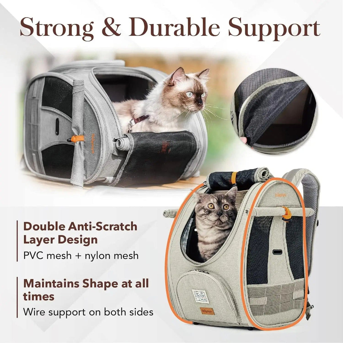 Ibiyaya Adventure Cat Carrier Backpack | Airline-Approved