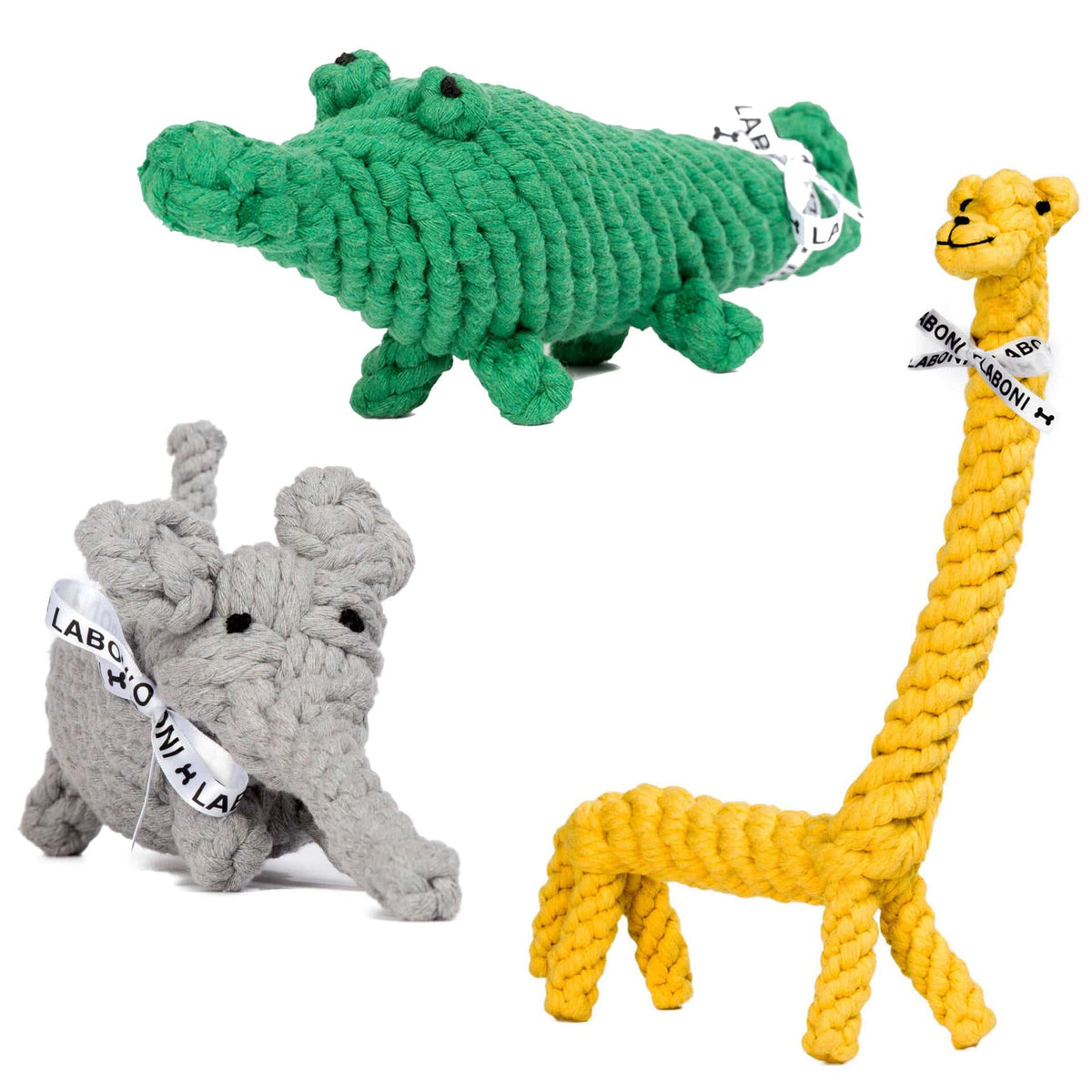 Laboni Big Wildlife Dog Toy Set
