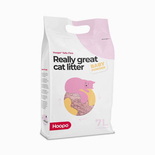 Hoopo Tofu Fine Baby Powder Cat Litter | 7L